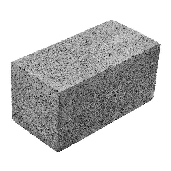 Dense concrete block